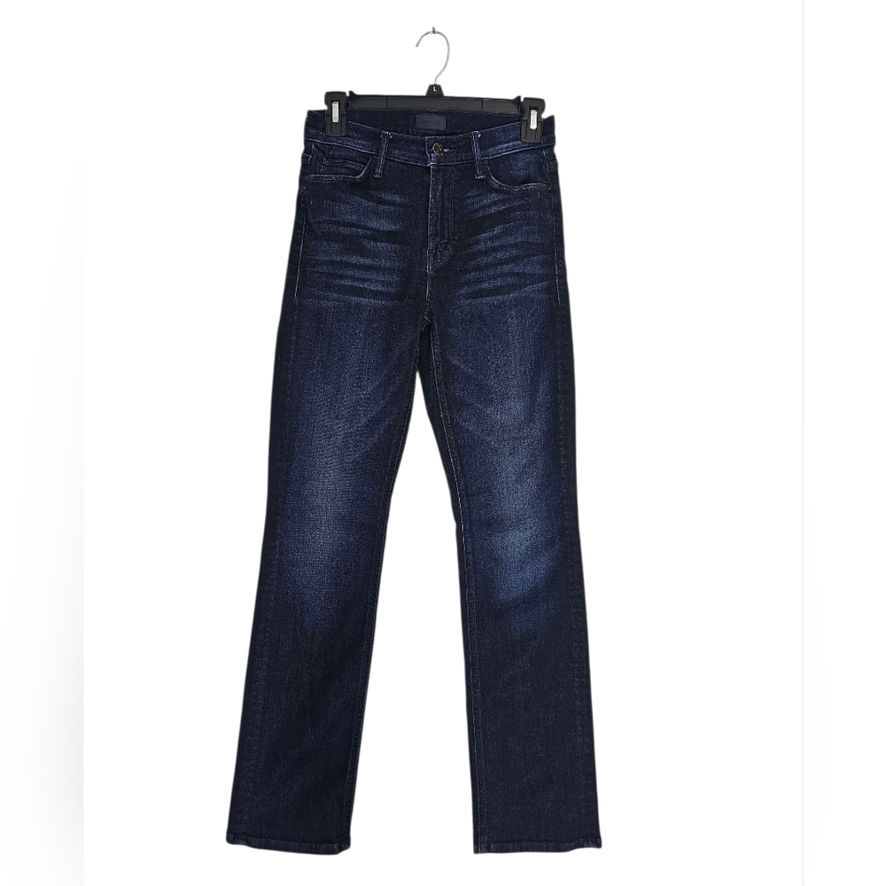 MOTHER Dark Blue Straight Leg Jeans